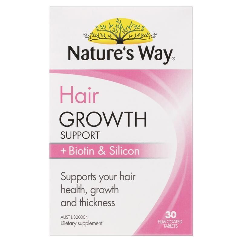 [PRE-ORDER] STRAIGHT FROM AUSTRALIA - Nature's Way Hair Growth Support + Biotin & Silicon 30 Tablets